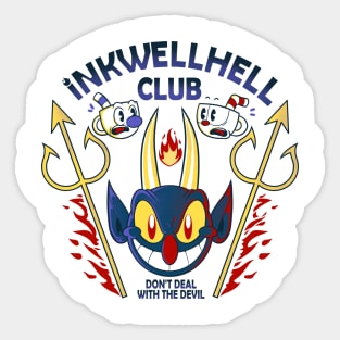 Inkwellhell club Sticker